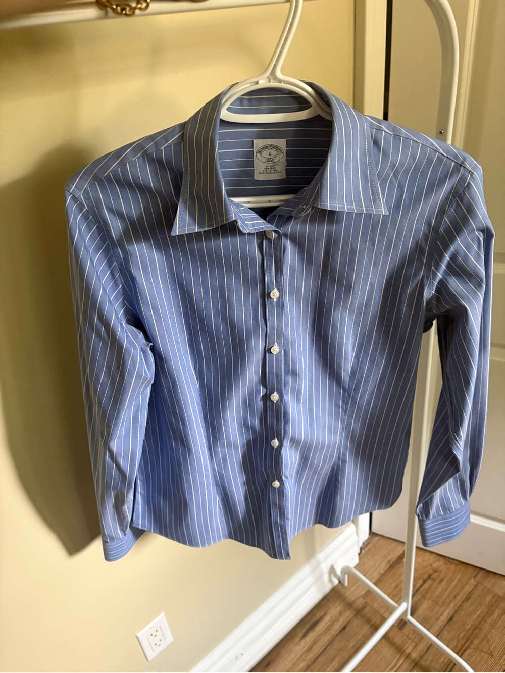 Brooks Brothers Blue Stripe Button-Down Dress Shirt